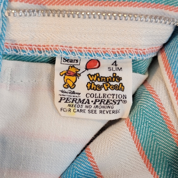 Sears Winnie The Pooh Collection Perma-Prest Vintage Shorts Youth 4 Slim - Picture 7 of 10